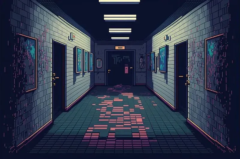 Pixel Horror Game Designs