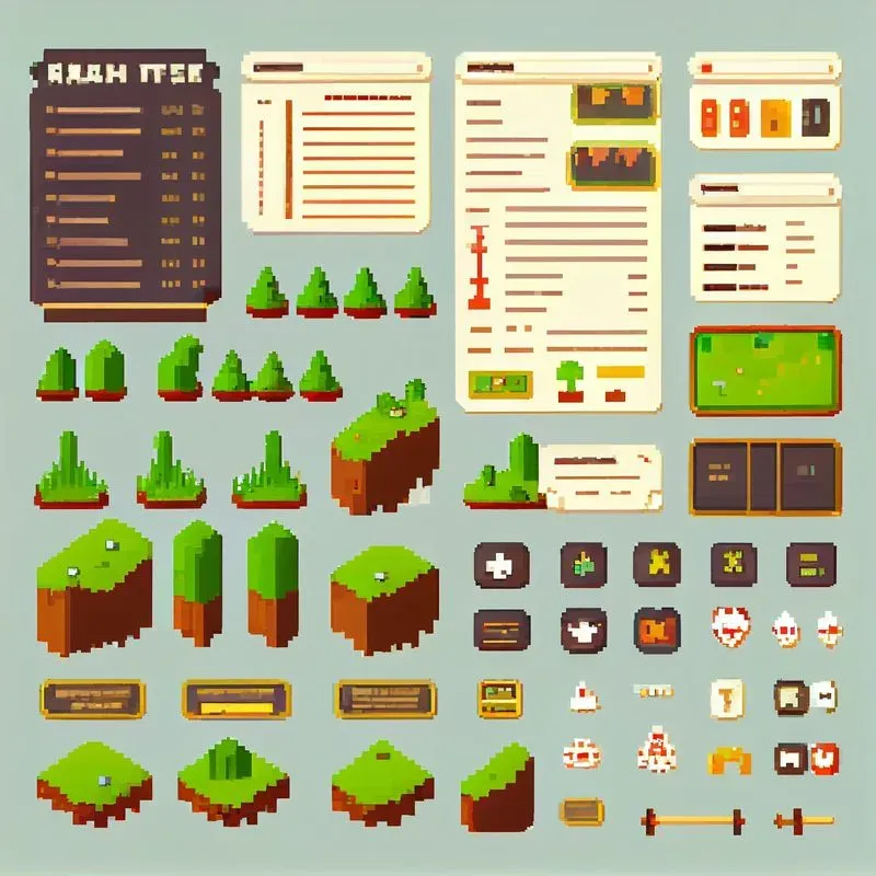 Pixel Game Asset Designs