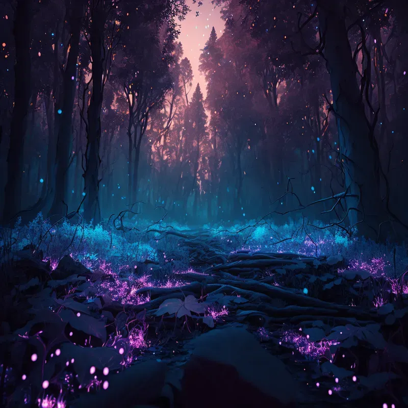 Magical Bioluminescent Alien Landscapes
