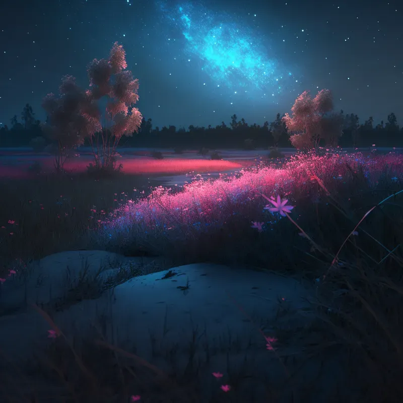 Magical Bioluminescent Alien Landscapes