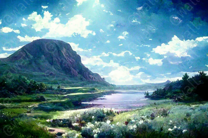 Mountainous Lakes And Rivers
