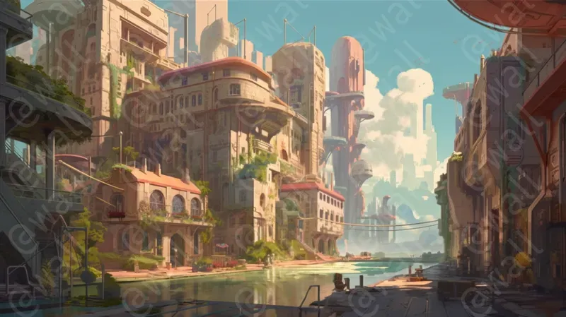 Wonderfully Elaborate Futuristic Cities