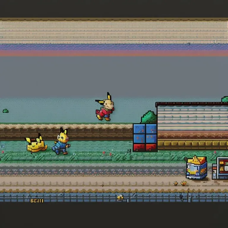 8-bit Style Gaming Background