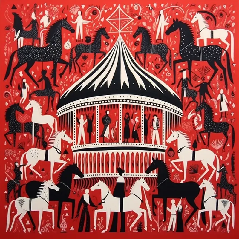Intricate High Contrast Screen Prints