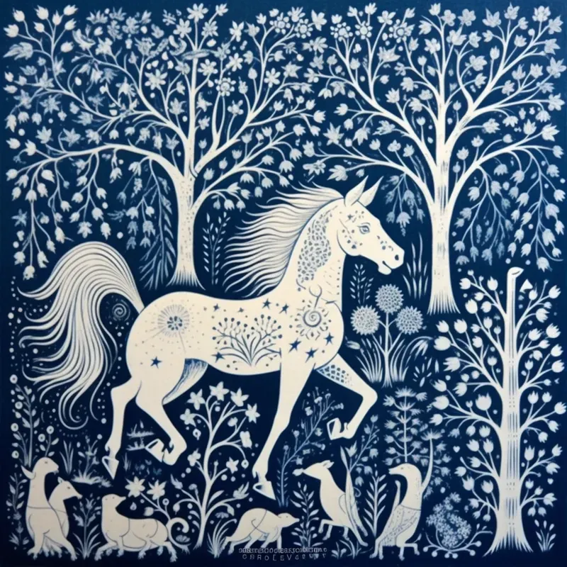 Intricate High Contrast Screen Prints