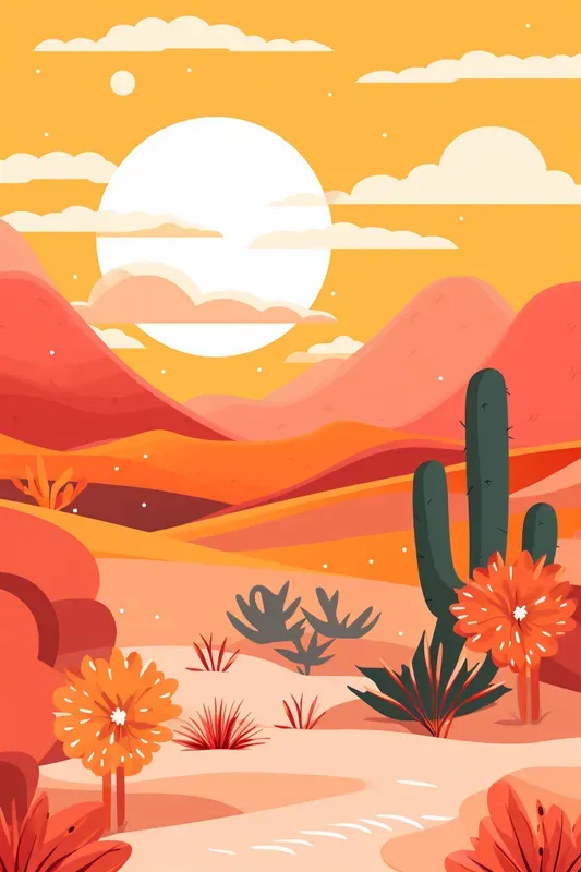 Colorful Flat Abstract Illustrations