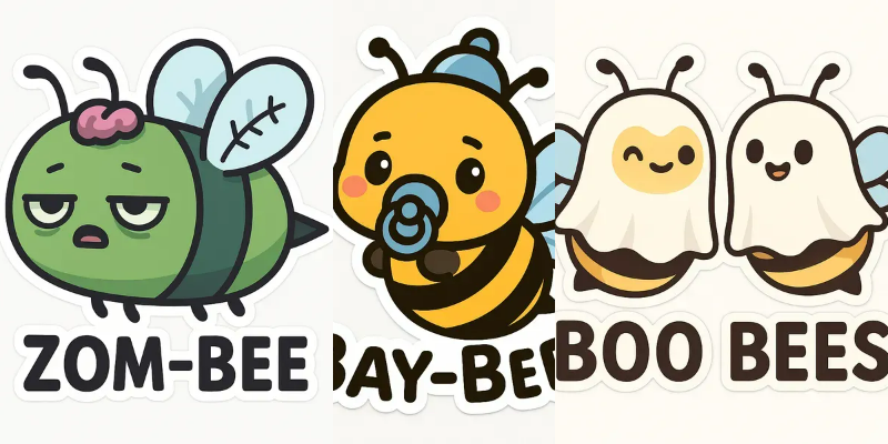 Punny Bee Sticker Generator