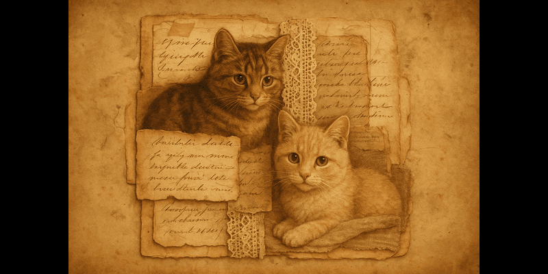 Vintage Cat Junk Journal Generator