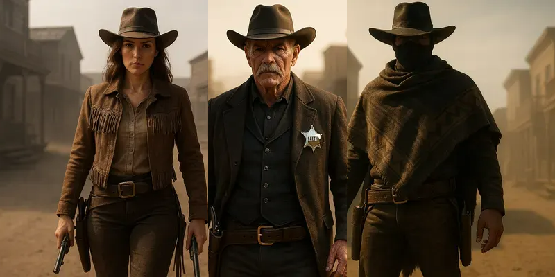 Western Gunslinger Hyperreal Cinematic