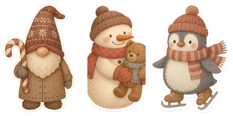 Delightful Holiday Stickers Generator