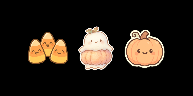 Adorable Halloween Sticker Creator