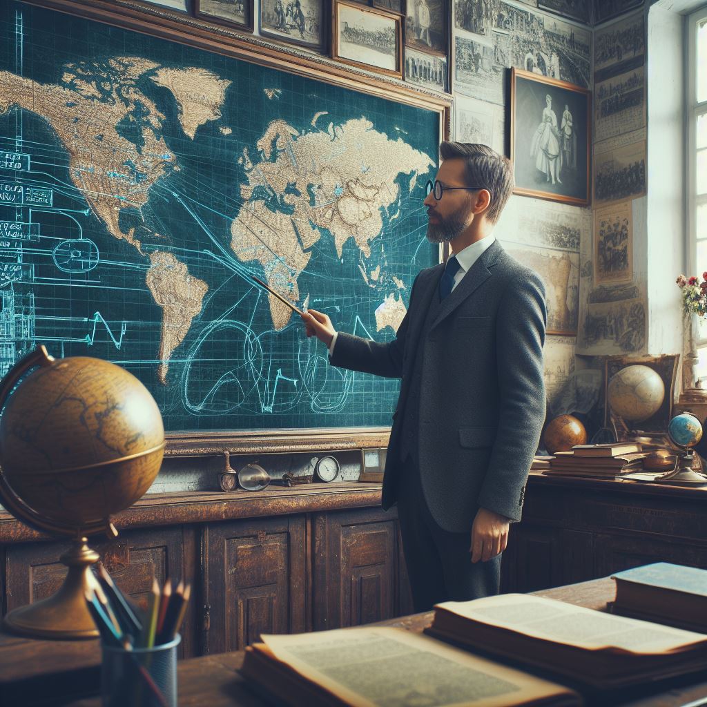 ChatGPT Prompts for History teachers- Teacher teaching history