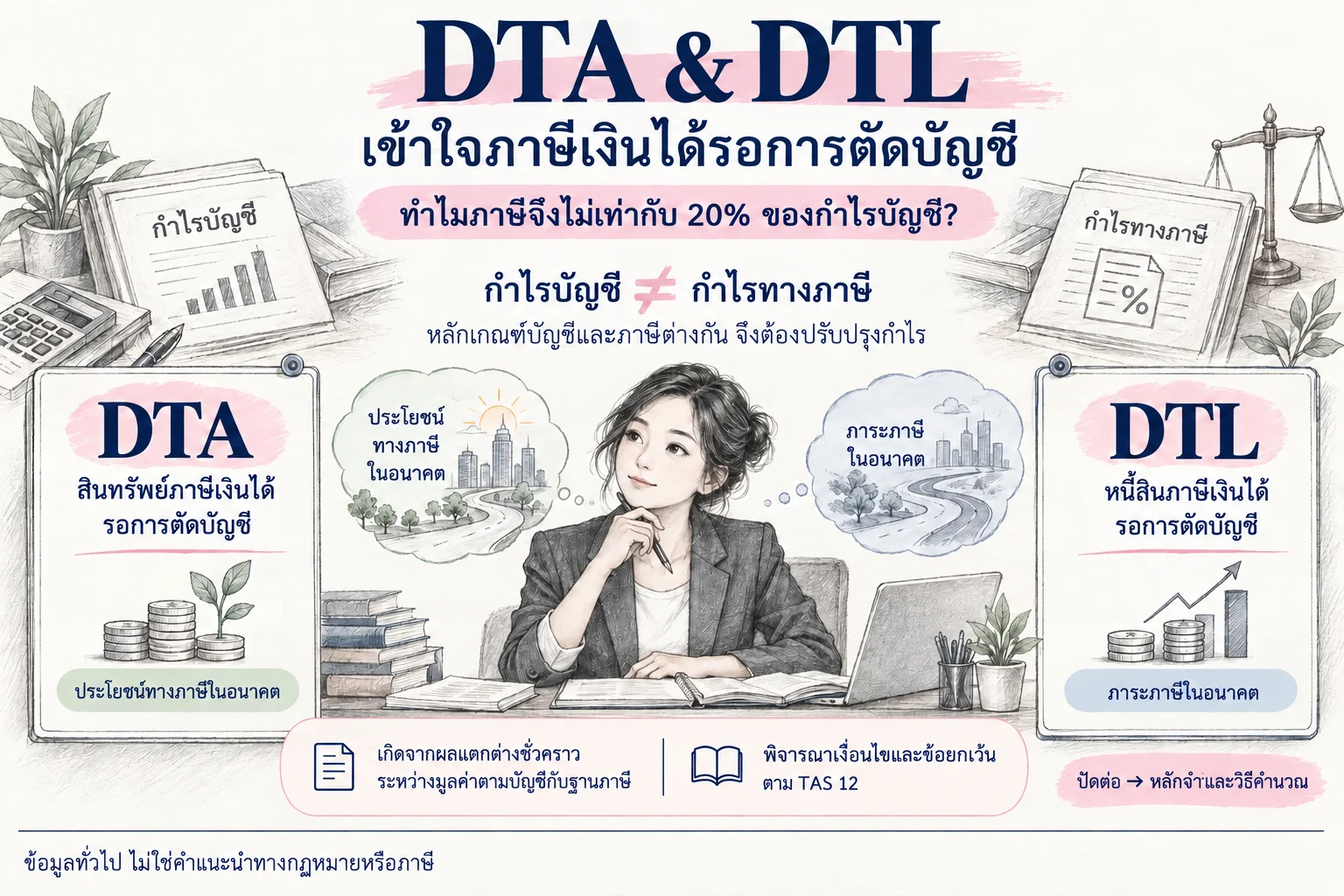 DTA&DTL เข้าใจภาษีเงินได้รอการตัดบัญชี