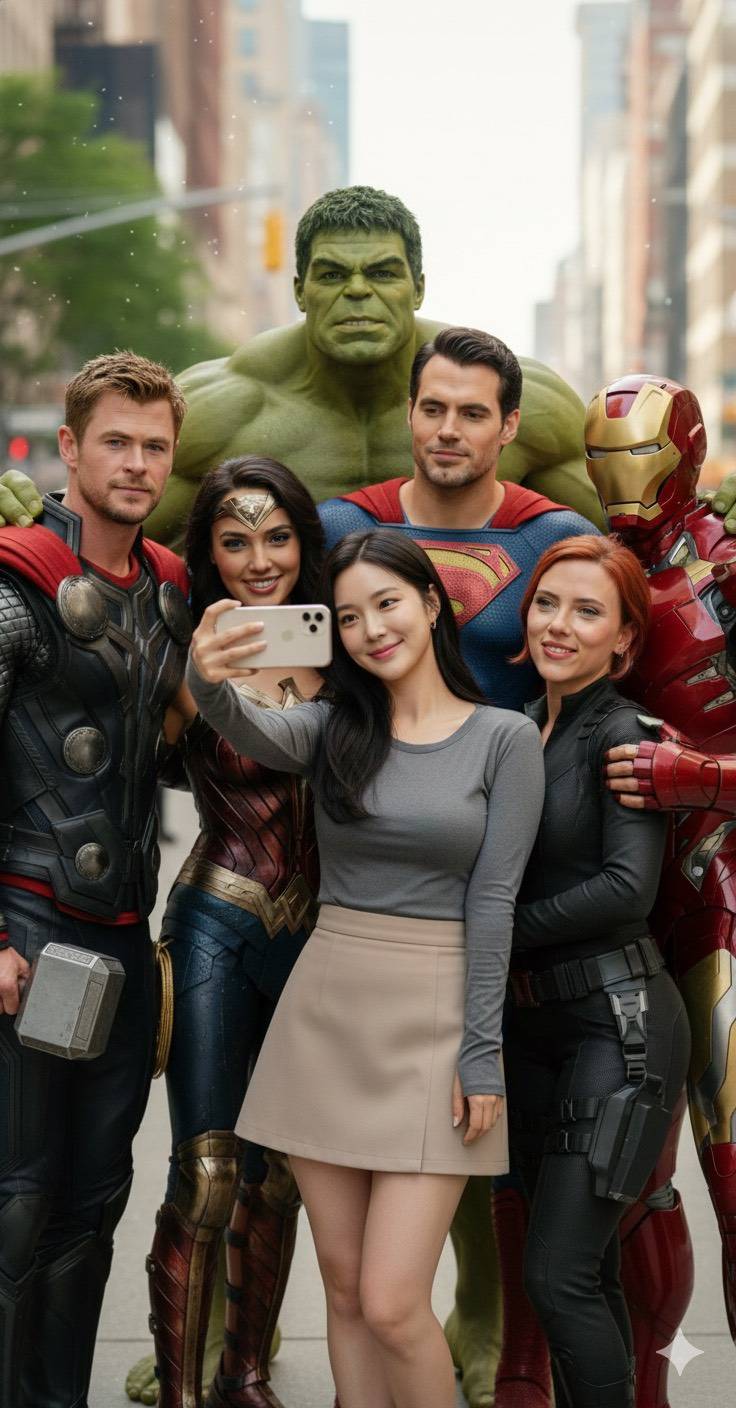 最強ヒーローと記念写真 - After