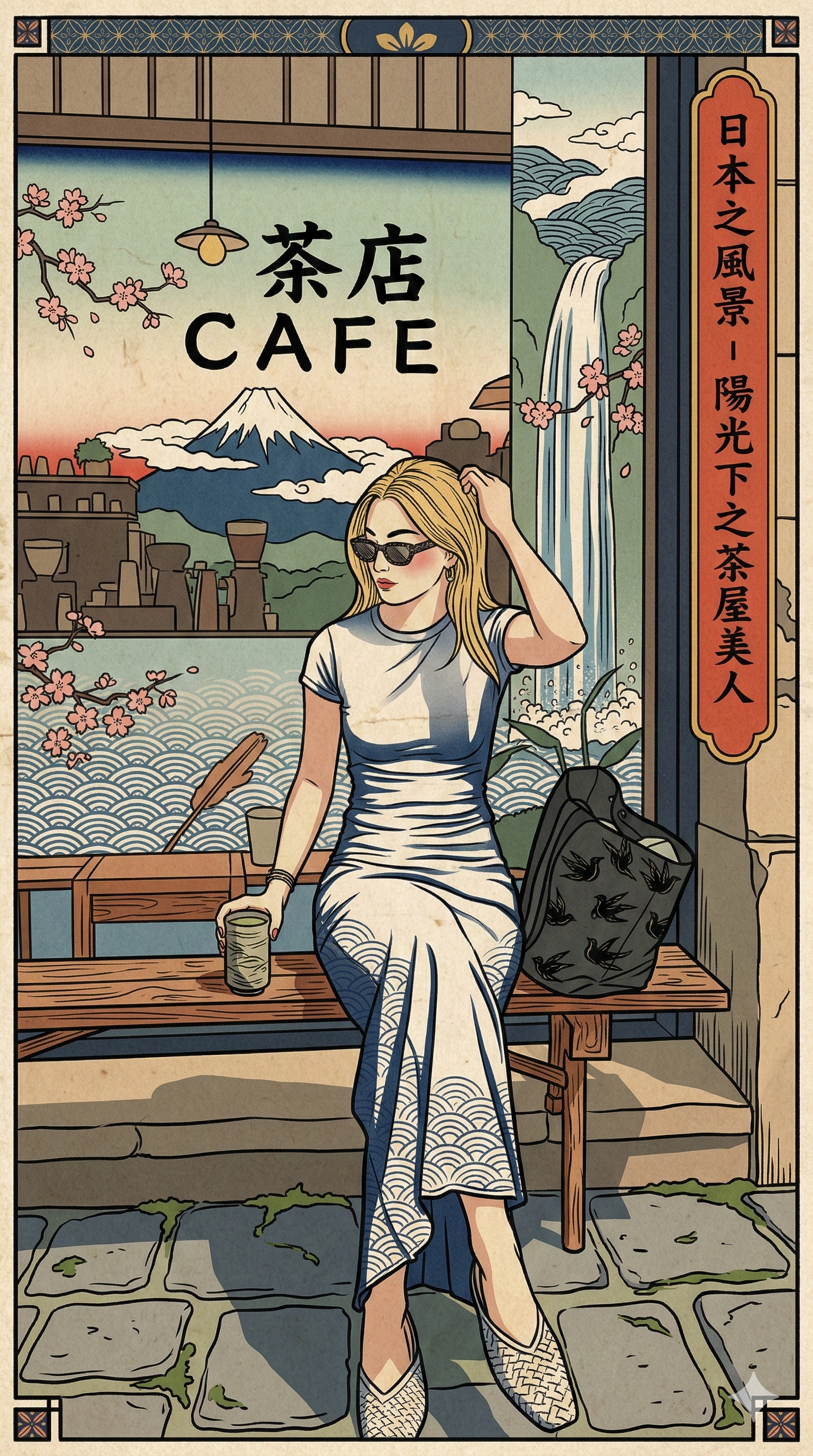 浮世絵風アート