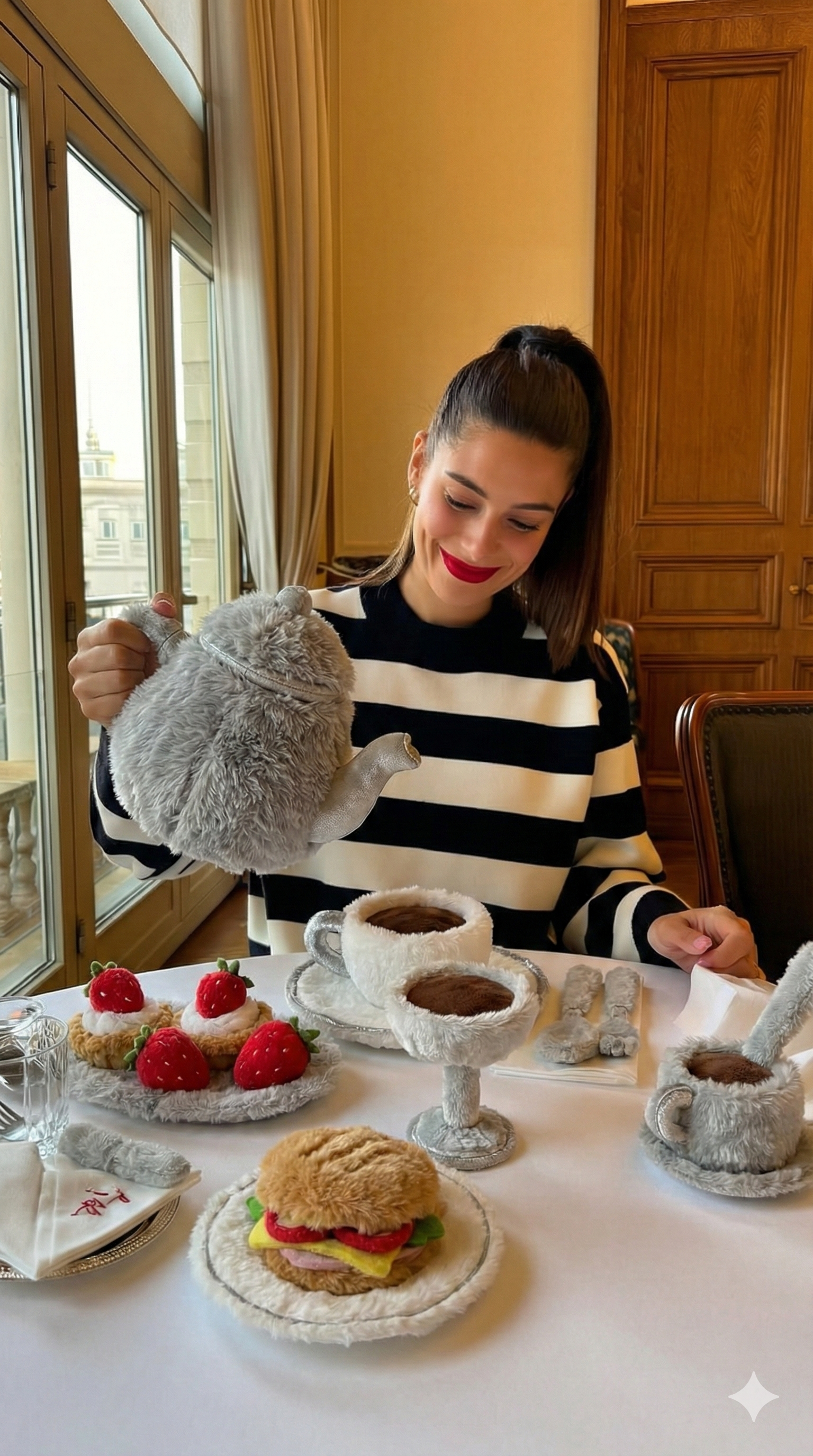 食べ物がふわふわに - After