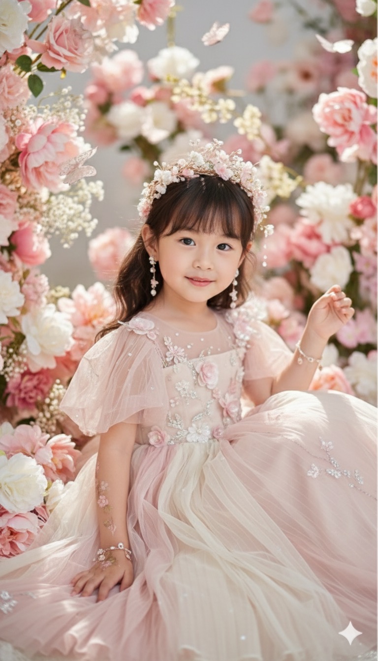 お花に囲まれたプリンセスに - After