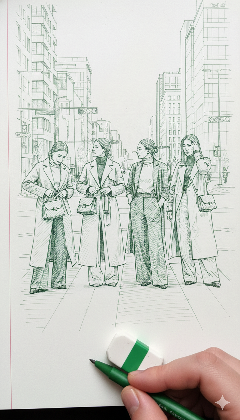 写真がプロ級スケッチに - After