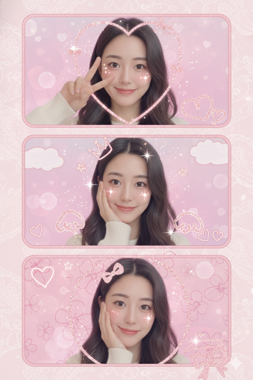 韓国プリクラ風に - After