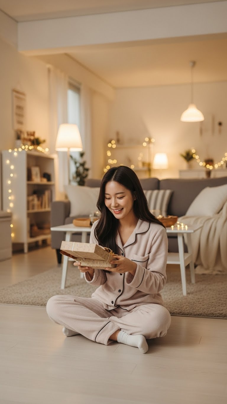 大量のプレゼントに囲まれる🎁 - Before