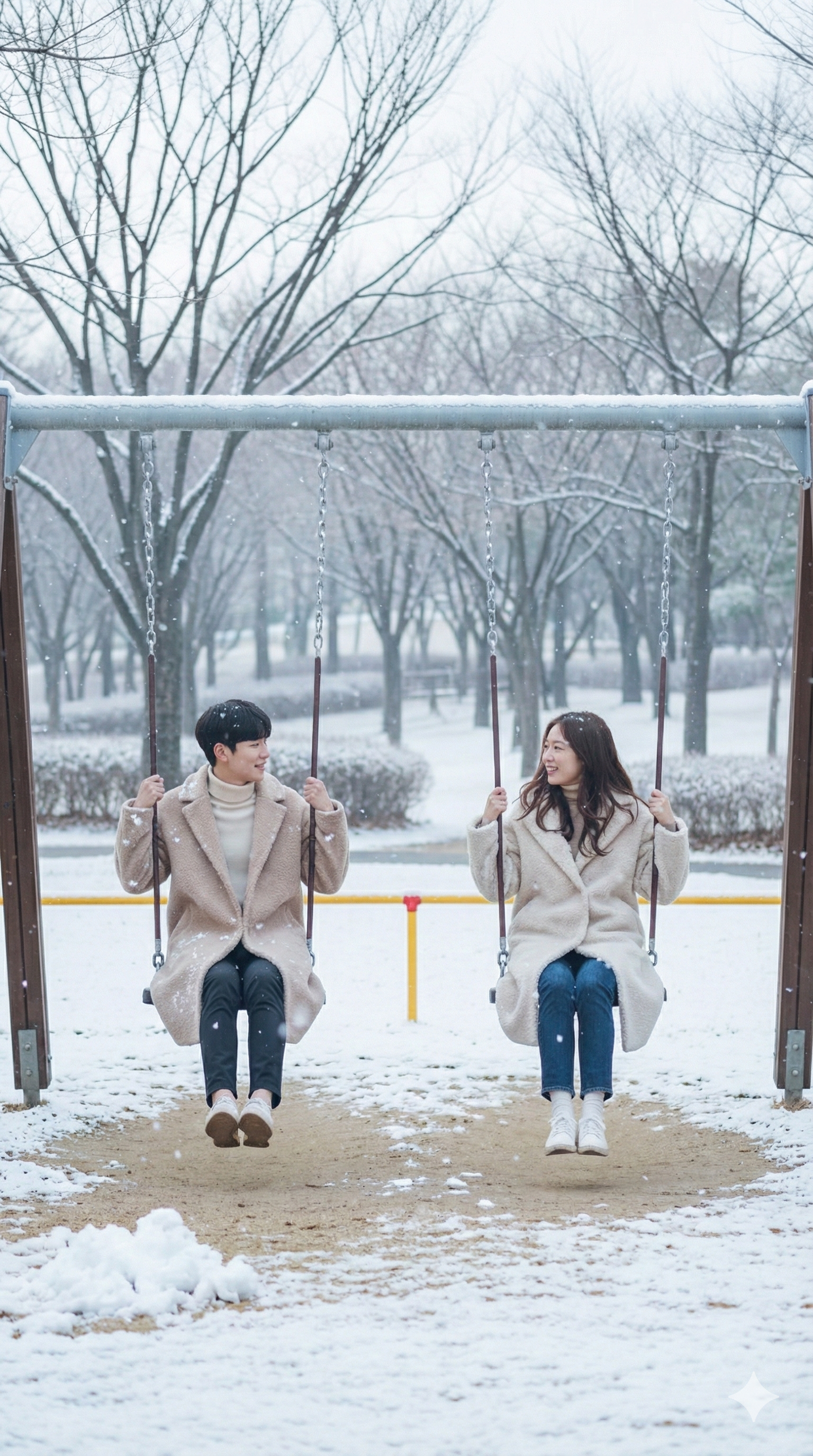 一瞬で雪景色に⛄ - After