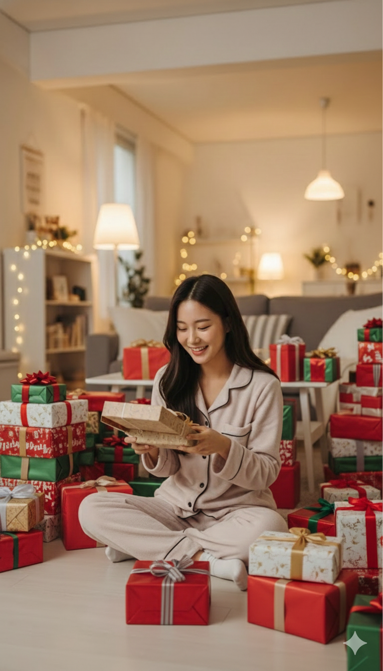 大量のプレゼントに囲まれる🎁 - After