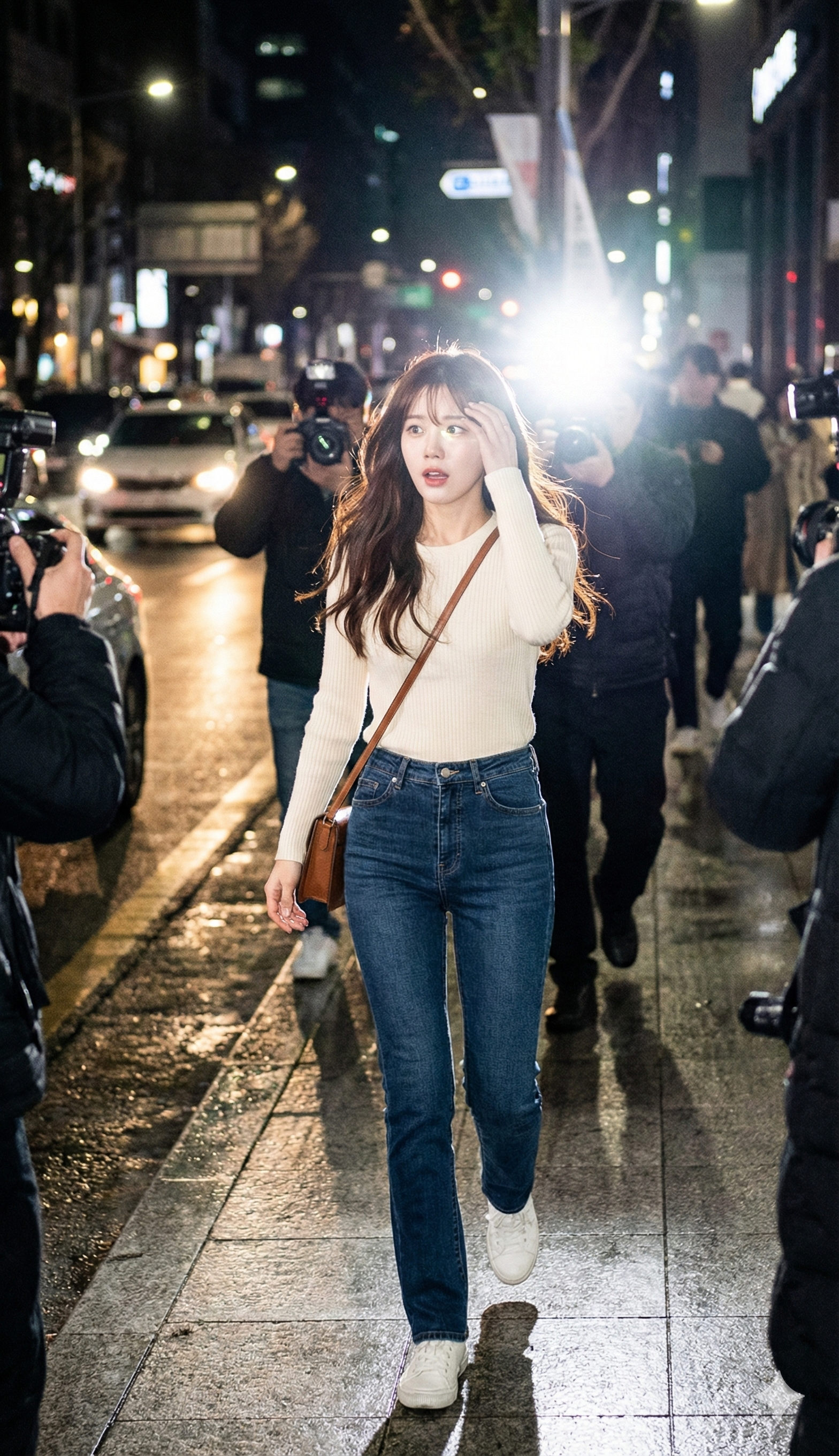 パパラッチに囲まれる - After