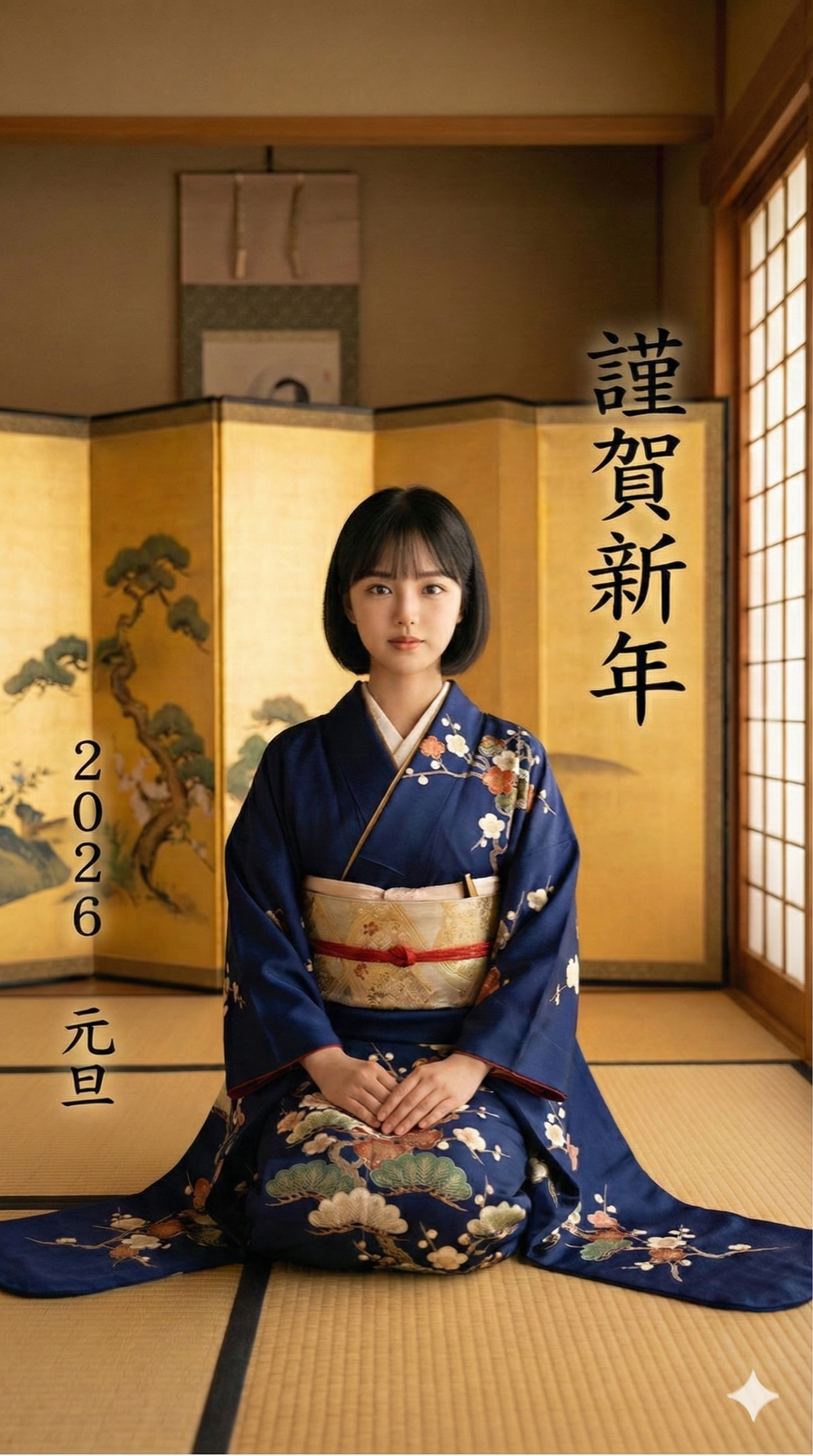 お正月の年賀状 - After