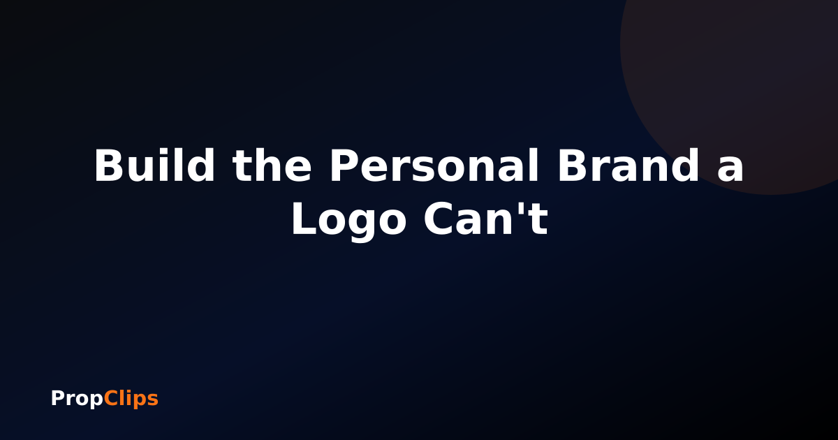 Build the Personal Brand a Logo Can't