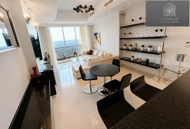 Sea view 2-bedroom luxury apartment with bills inclusive – Viva Central, The Pearl