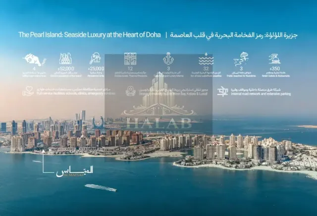 In the heart of The Pearl-Qatar, home to the large