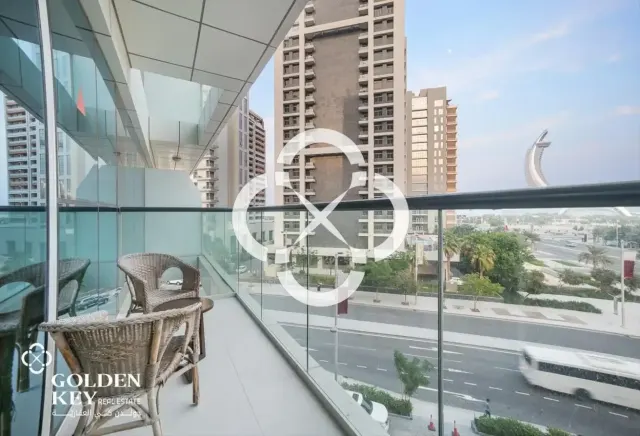Title Deed | Furnished 1BR+Balcony | Sea View