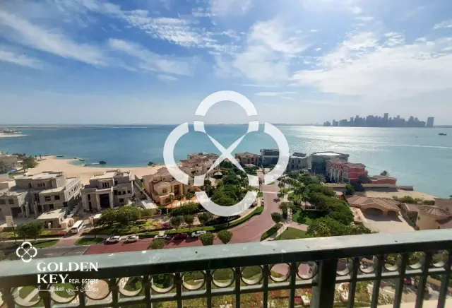 Furnished 2BR+Balcony with Sea View | Viva Bahriya
