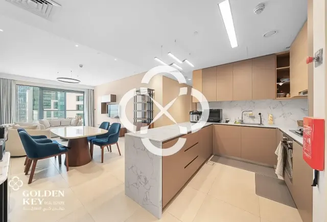 Luxury Finishes | Furnished 2BR+Maid with Balcony