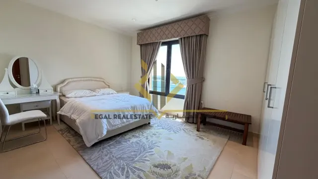 3 BR Furnished Apartment with Balcony in The Pearl