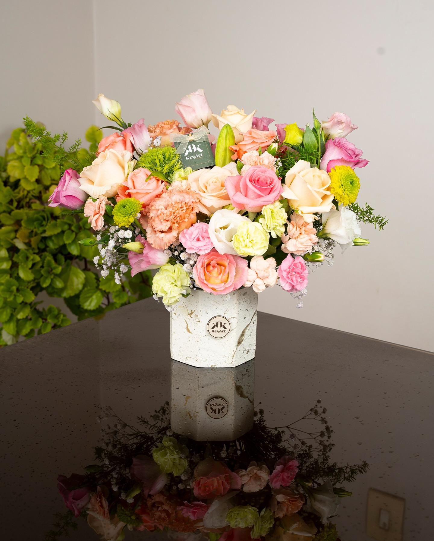 Arreglo Floral base blanca