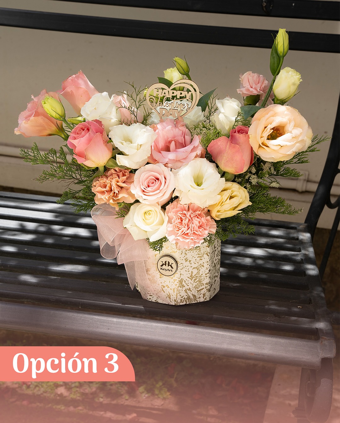 Arreglo Rosado con liston