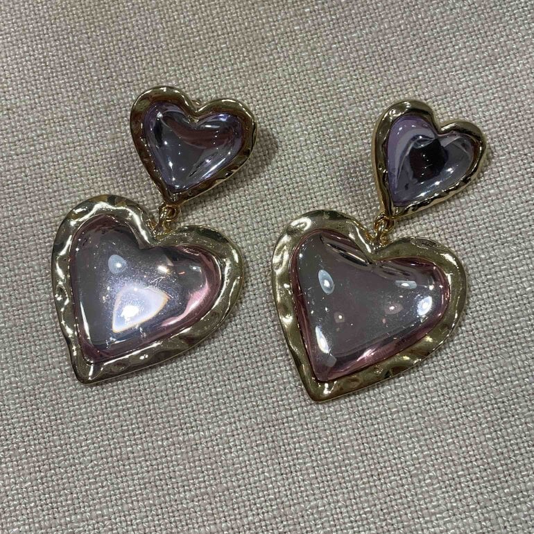 Doble Corazon Plateado