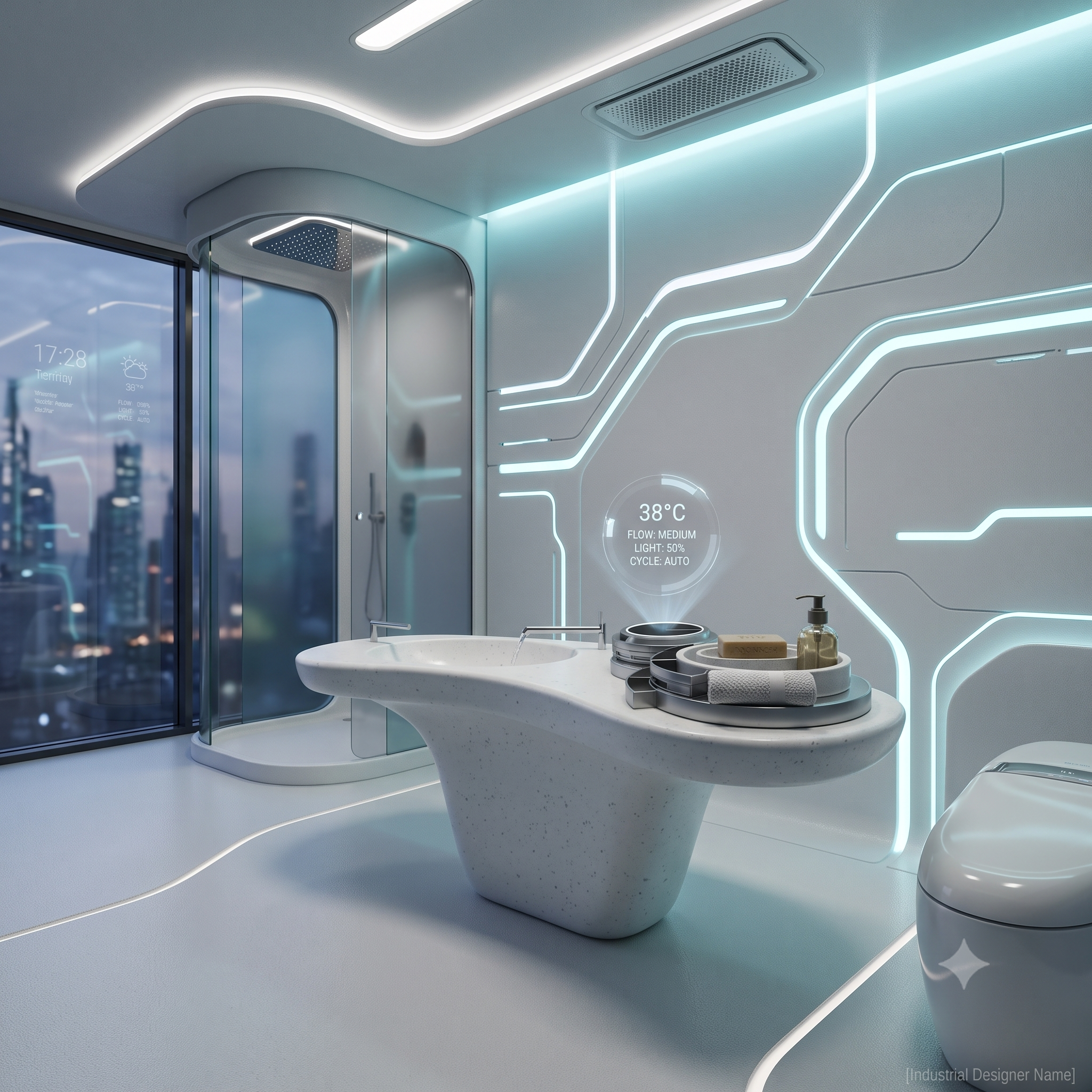 Fludity Bathroom Console — 2