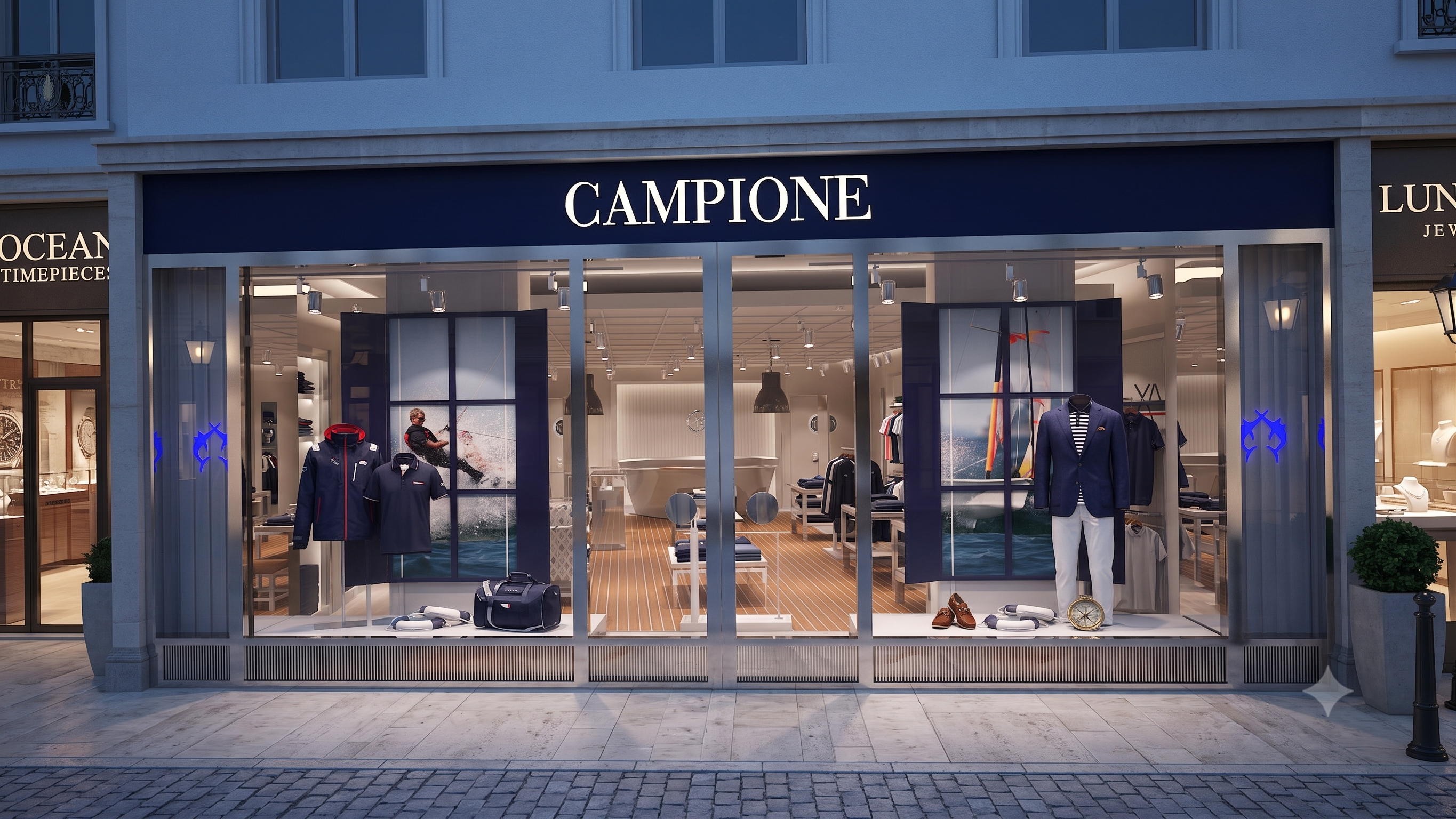 Yacht Life Inspired Manwear Retail Design Concept — 1