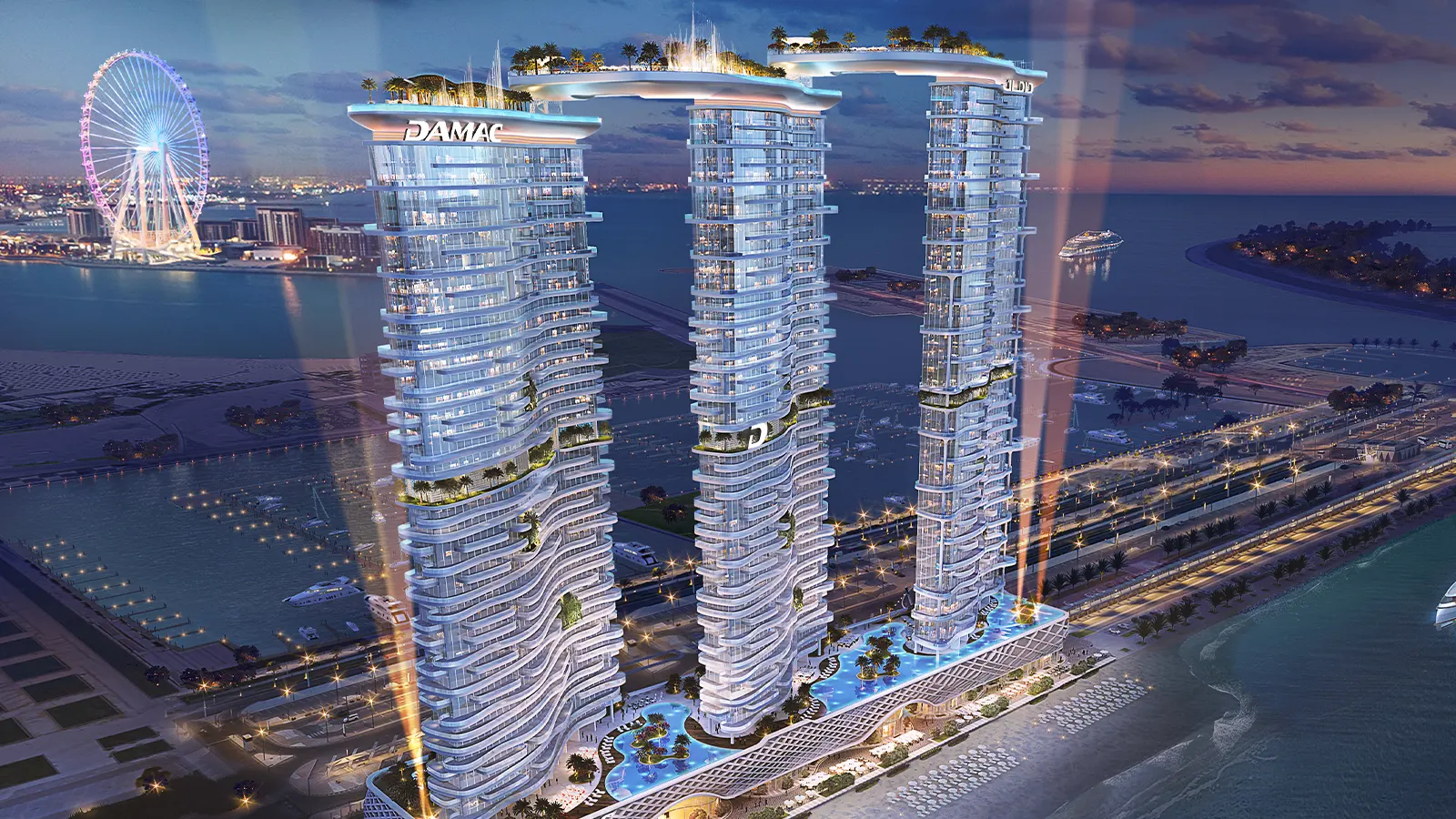 DAMAC Bay by Cavalli рендер