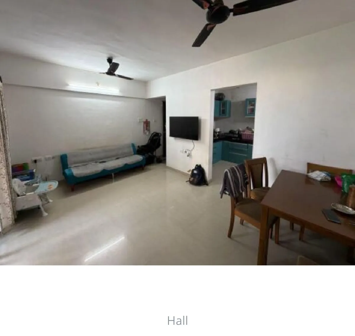 2 BHK Flat for rent in Wagholi, Pune, Living room