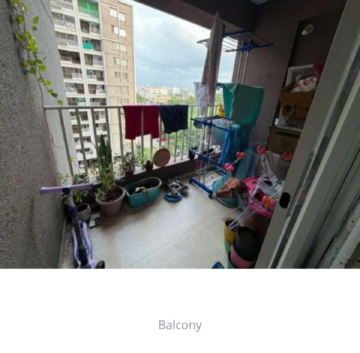 2 BHK Flat for rent in Wagholi, Pune, Balcony / view