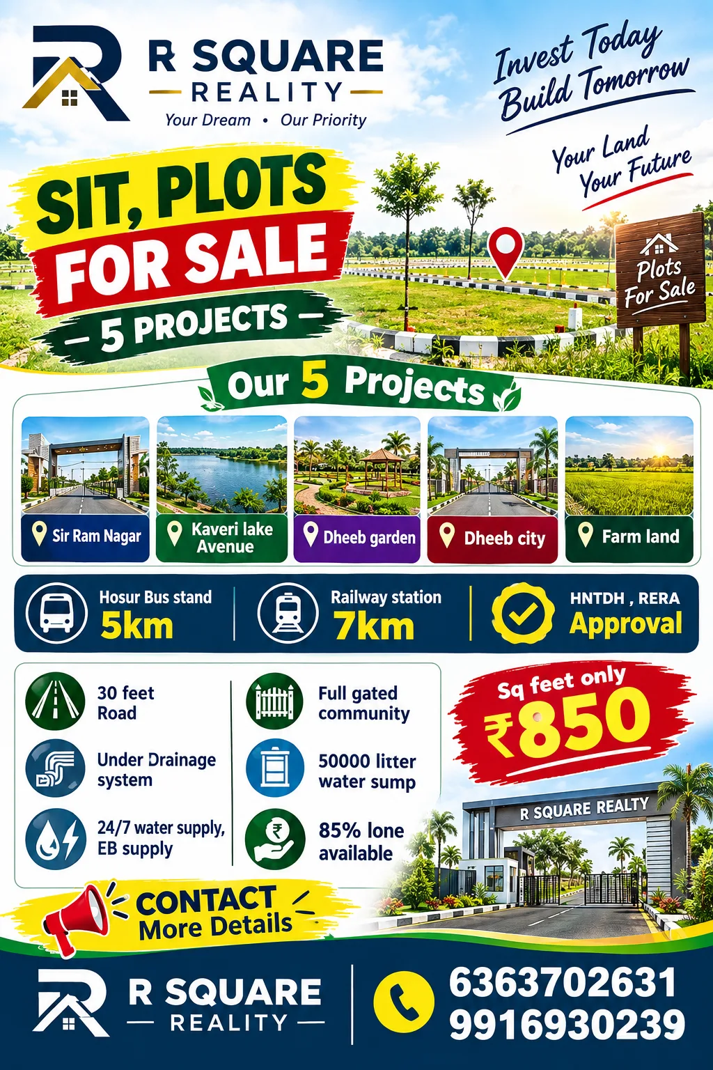 R square realty
