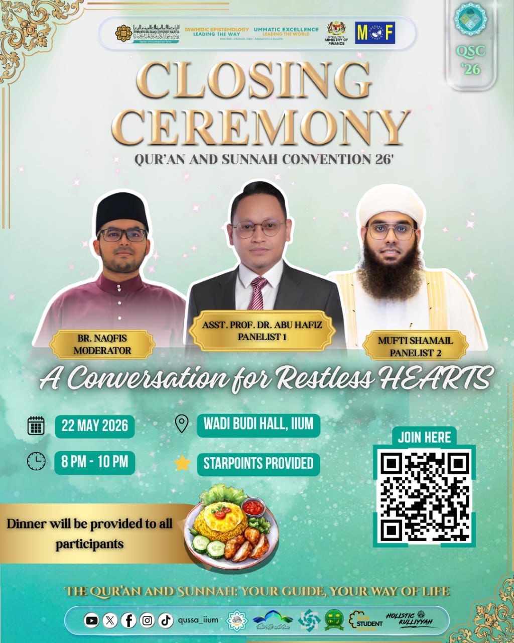 𝐂𝐋𝐎𝐒𝐈𝐍𝐆 𝐂𝐄𝐑𝐄𝐌𝐎𝐍𝐘 𝐐𝐒𝐂 𝟐𝟎𝟐𝟔: 𝐀 𝐂𝐎𝐍𝐕𝐄𝐑𝐒𝐀𝐓𝐈𝐎𝐍 𝐅𝐎𝐑 𝐑𝐄𝐒𝐓𝐋𝐄𝐒𝐒 𝐇𝐄𝐀𝐑𝐓𝐒.