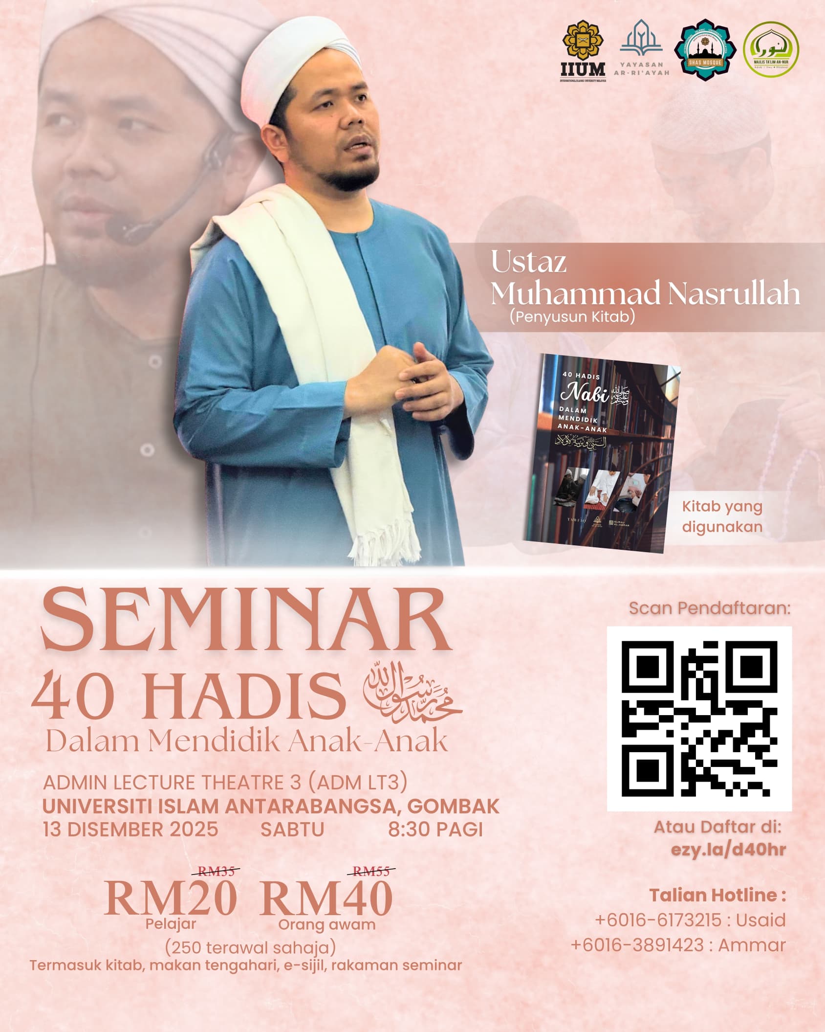 [𝐒𝐞𝐦𝐢𝐧𝐚𝐫 𝐊𝐡𝐚𝐬 𝟒𝟎 𝐇𝐚𝐝𝐢𝐬 𝐑𝐚𝐬𝐮𝐥𝐮𝐥𝐥𝐚𝐡 𝐒𝐀𝐖 𝐃𝐚𝐥𝐚𝐦 𝐌𝐞𝐧𝐝𝐢𝐝𝐢𝐤 𝐀𝐧𝐚𝐤-𝐀𝐧𝐚𝐤]