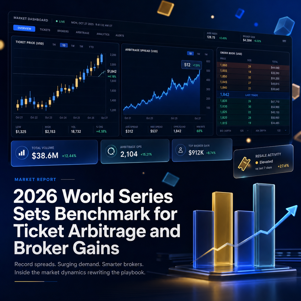 2026 World Series Sets Benchmark for Ticket Arbitrage and Broker Gains