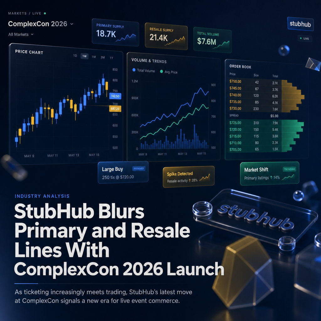 StubHub Blurs Primary and Resale Lines With ComplexCon 2026 Launch