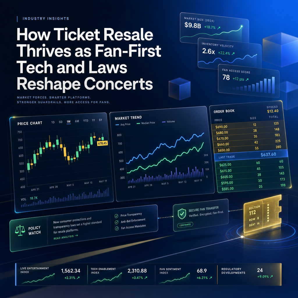 How Ticket Resale Thrives as Fan-First Tech and Laws Reshape Concerts