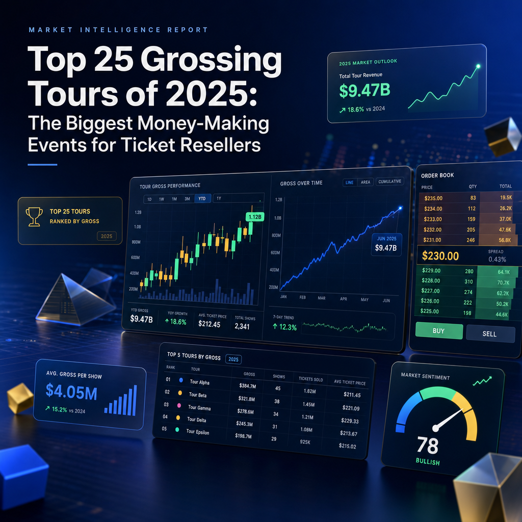 Top 25 Grossing Tours of 2025: The Biggest Money-Making Events for Ticket Resellers